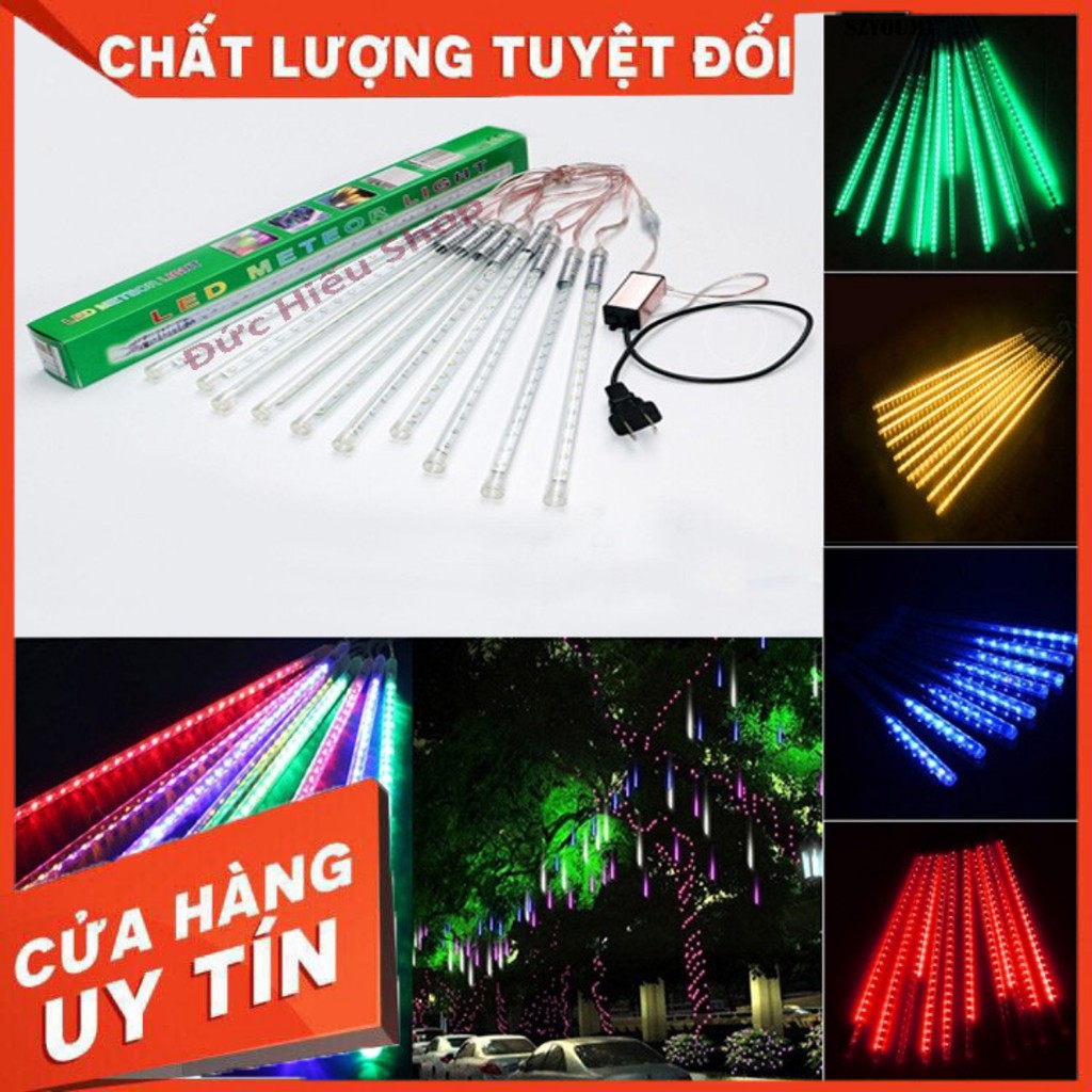 🔥⭐[ HÀNG CÓ SẴN ]🔥⭐ Đèn giọt nước tuyết rơi sao băng chớp nháy đủ màu bộ 8 cây [ CHẤT LƯỢNG ]💥🌼