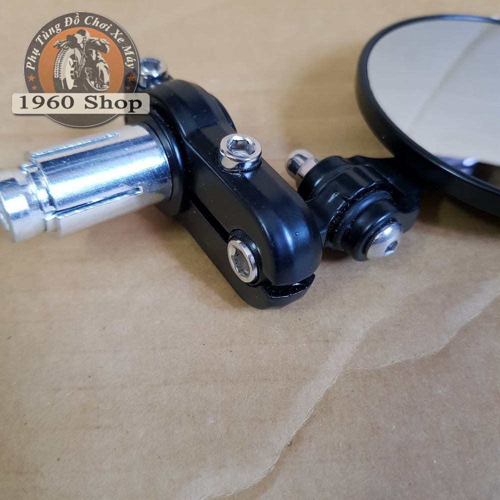 Gương gù tay lái xe máy nhôm cnc kính chiếu hậu - Kính Gù Tròn phù hợp độ Cafe Racer Tracker GD110 SU GN125 Win