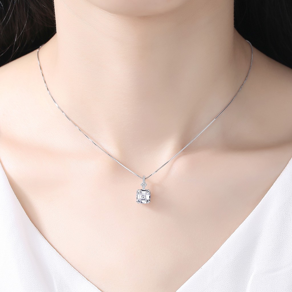 Bộ Trang Sức Bạc Nữ Đính Đá Nâu Hồng Sang Trọng Cho Nữ BNT613-Bảo Ngọc Jewelry