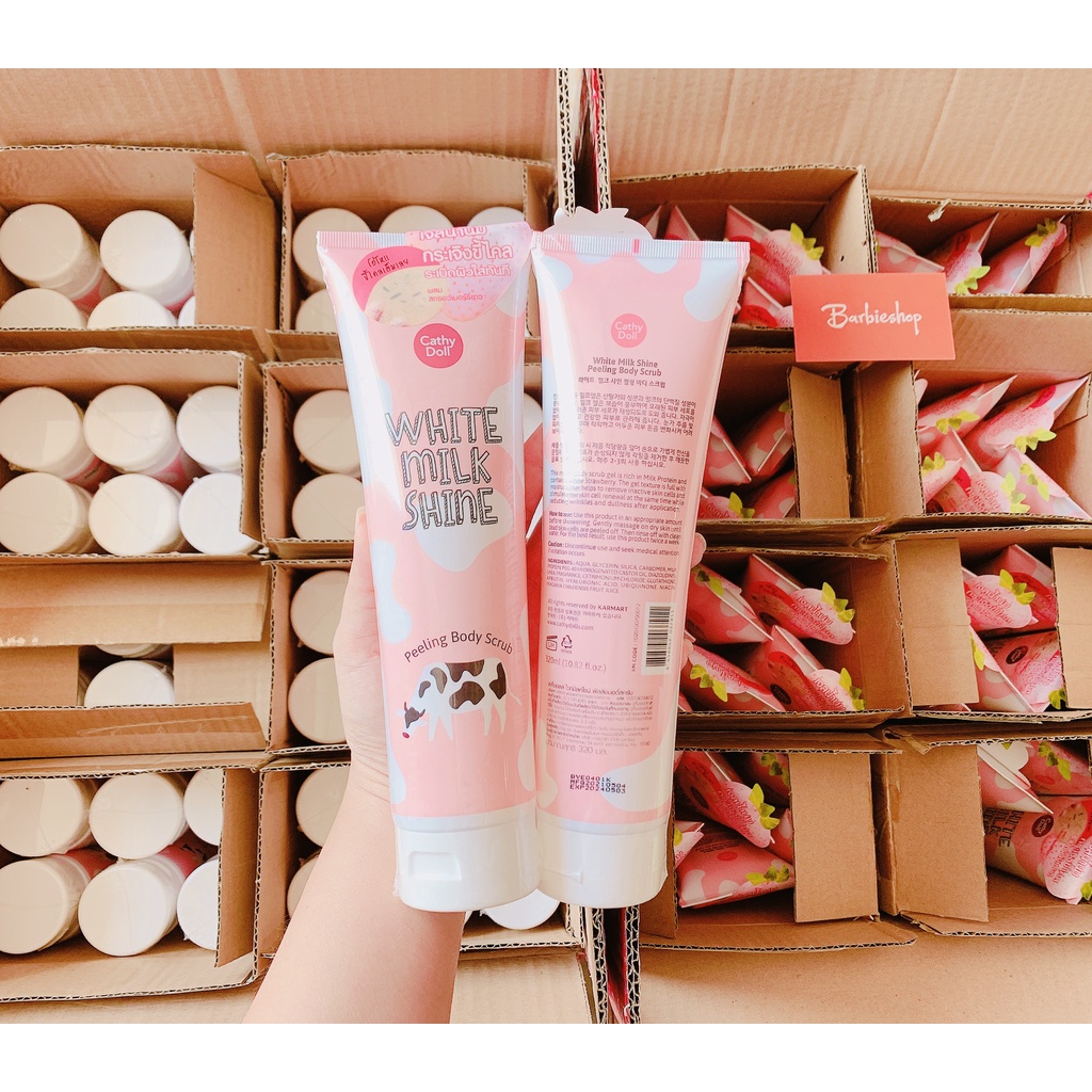 Tẩy Tế Bào Chết Toàn Thân Cathy Doll White Milk Shine Peeling Body Scrub