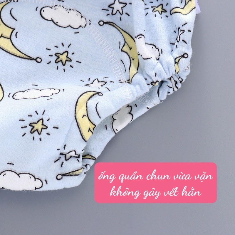 Quần bỏ bỉm cotton hữu cơ 6 lớp cho bé an toàn và thoáng khí Sulina official BB01