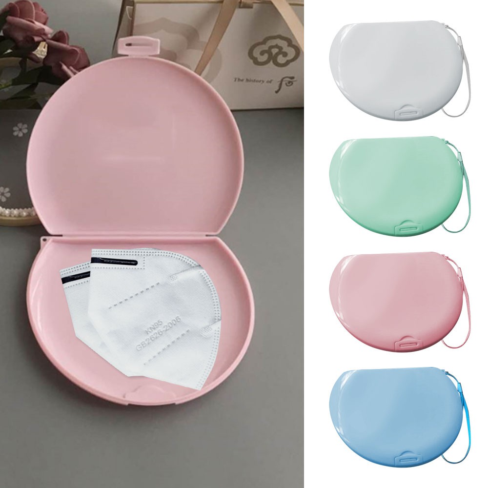 [Hàng mới về] Hộp Đựng Khẩu Trang Chống Ô Nhiễm Thiết Kế Nhỏ Gọn Tiện Dụng