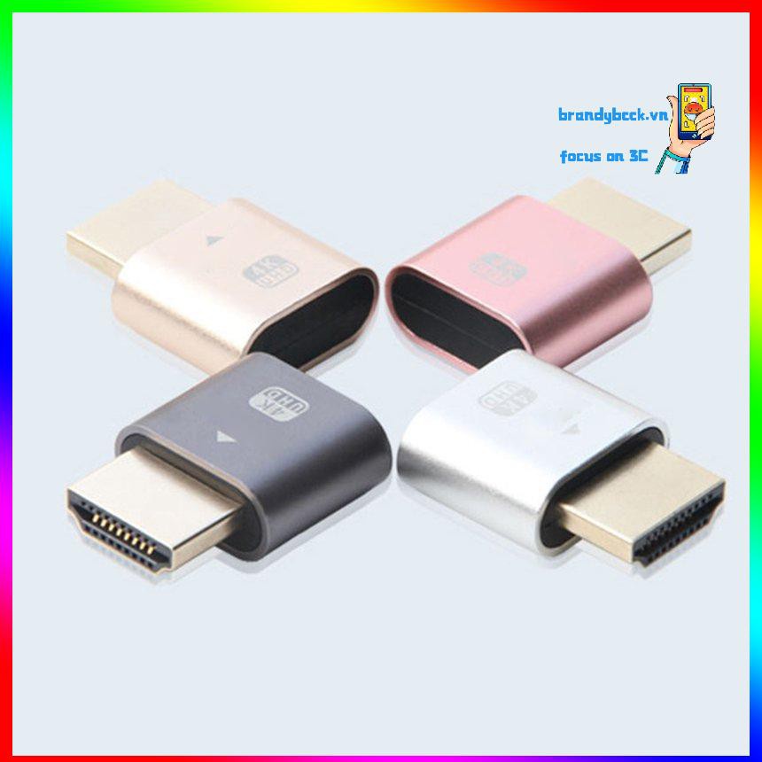 Đầu cắm giả lập ảo hóa màn hình khóa có thể tương thích với HDMI độ phân giải siêu cao 4K BK