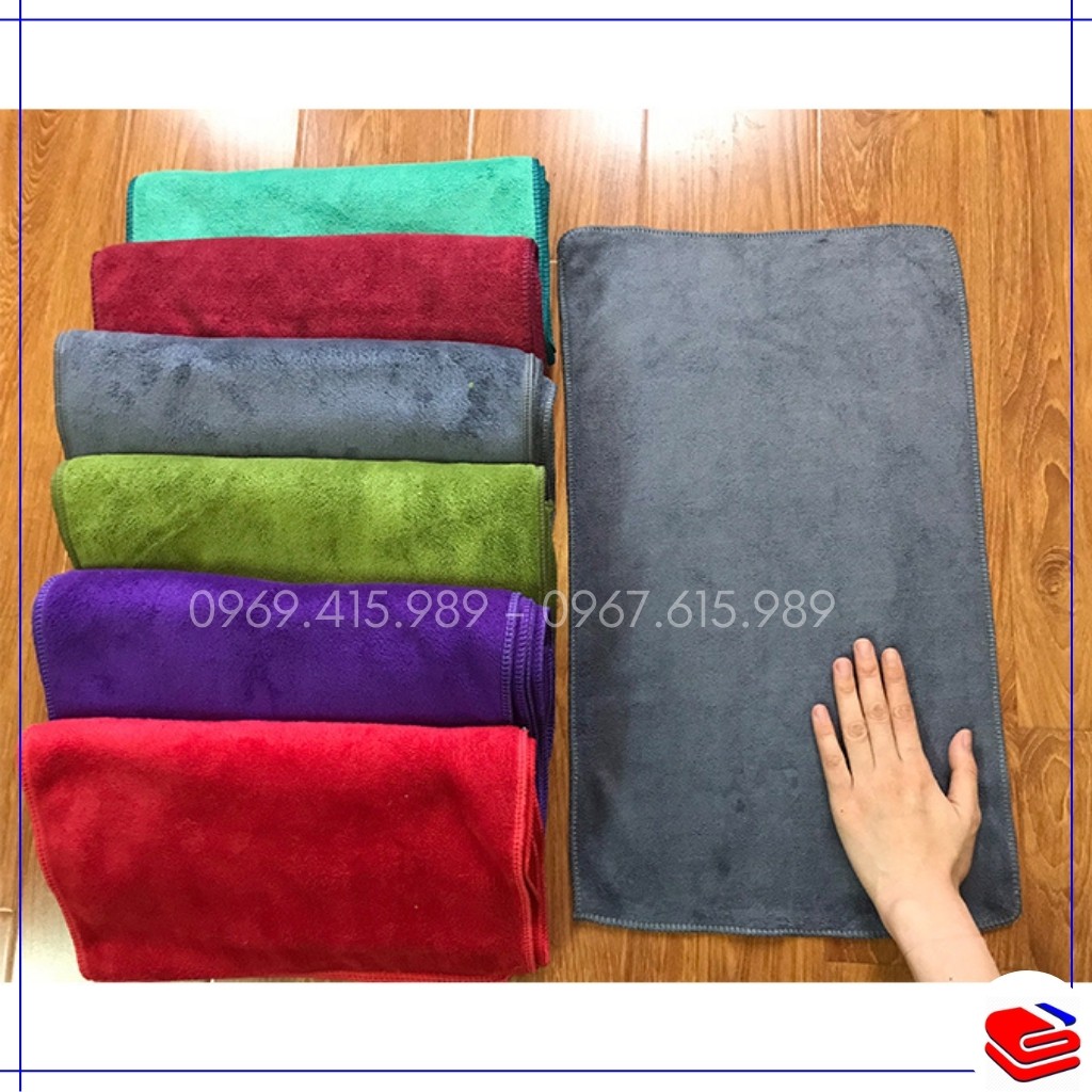 KHĂN LAU ĐẦU cỡ nhỏ 30*50cm, dày dặn, thấm hút tốt, không quấn được quanh đầu, dùng cho salon tóc