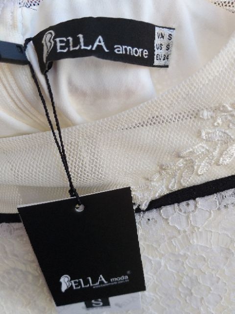 Đầm ren trắng Bella moda (new tag)