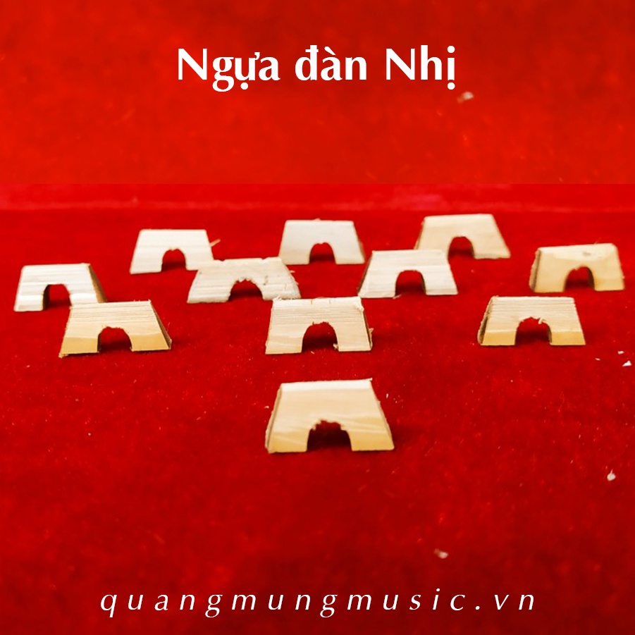 Ngựa Đàn Nhị - Đàn Cò bằng gỗ mun + miếng mút chống rè