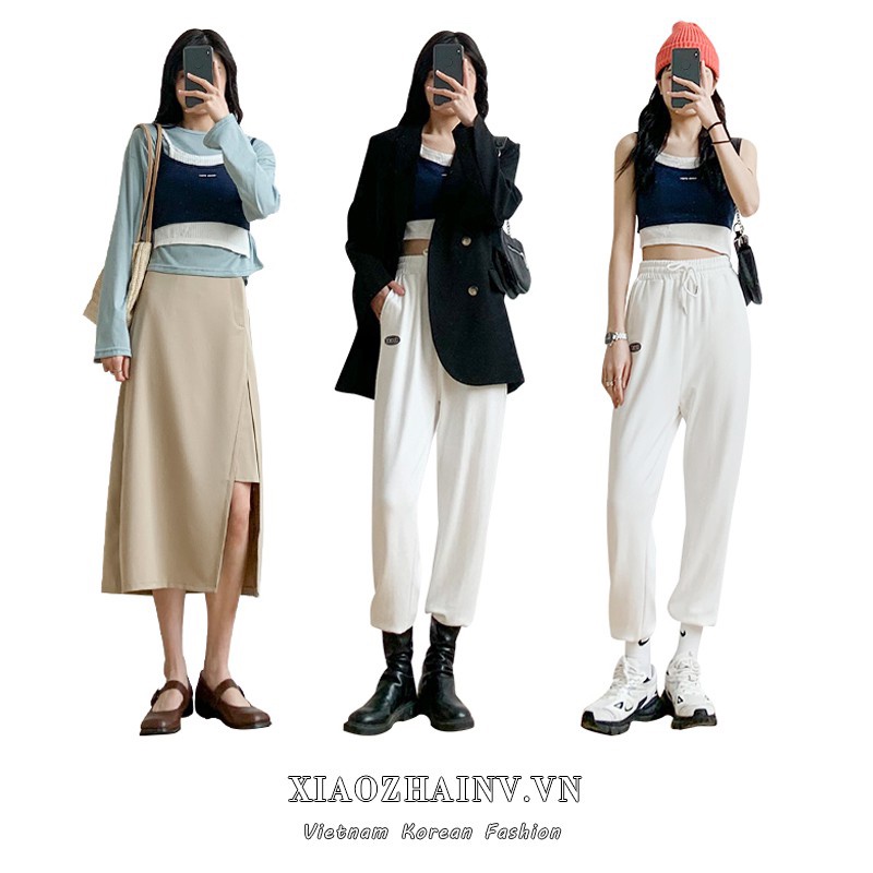 Áo hai dây thể thao Xiaozhainv mỏng và thoáng mát thời trang cho nữ phong cách Hàn Quốc