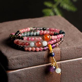 Vòng Tay Hạt Đá Tourmaline Tự Nhiên 4mm