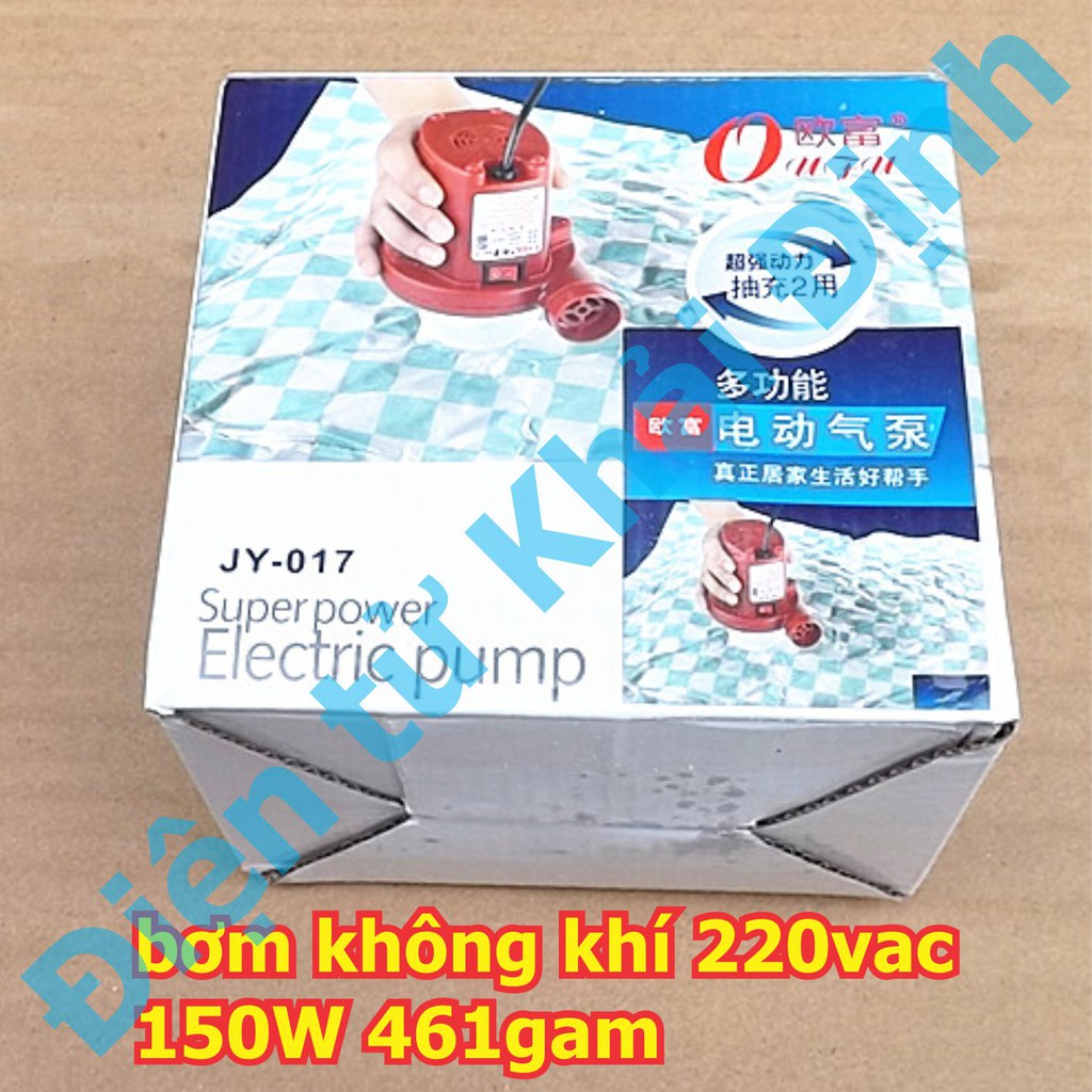 Bơm không khí hút, thổi áp: 220Vac, công suất 150W, nặng 461 gam. kde5630