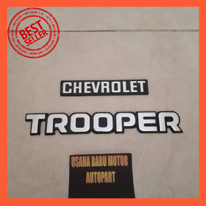 Bộ 2 Logo Trang Trí Xe Hơi Chevrolet Trooper