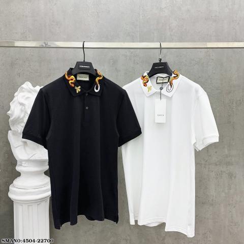 áo nam T. Shirt polo gucci thêu cổ siêu chất