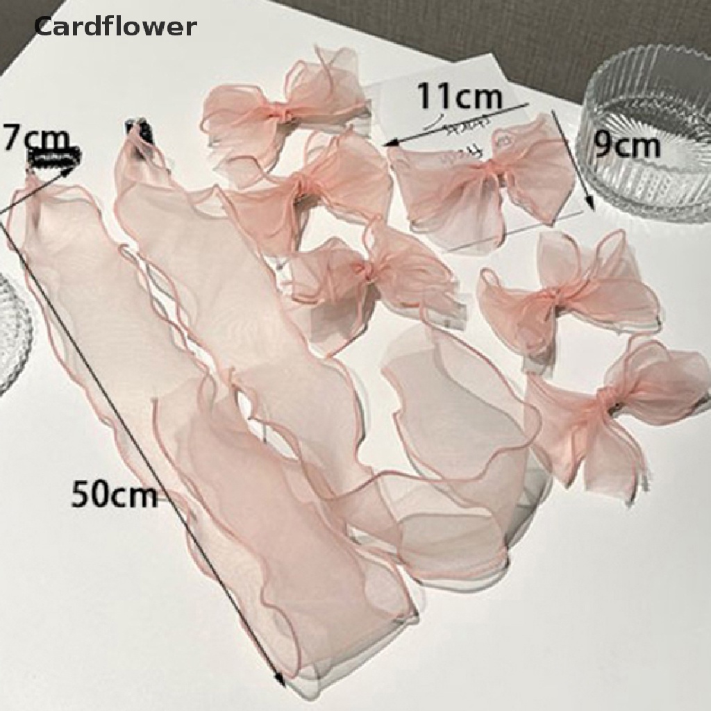 1 Kẹp Tóc Lưới Đính Nơ Phong Cách Hàn Quốc Ngọt Ngào