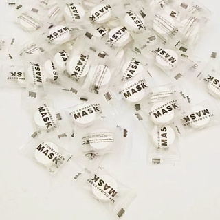 Mặt nạ khô nén hình viên kẹo, nhỏ gọn, bỏ túi đi làm, đi chơi du lịch siêu tiện lợi
