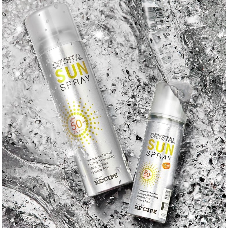 Xịt Chống Nắng Recipe Crystal Sun Spray SPF50 PA+++