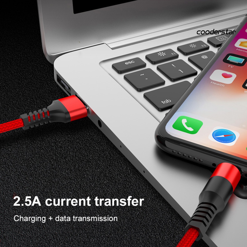 Dây cáp sạc dữ liệu USB loại C 3A cho Android iPhone