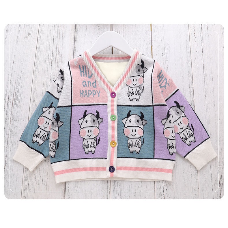 Áo khoác len thời trang mùa thu phong cách Hàn Quốc mới dành cho bé gái