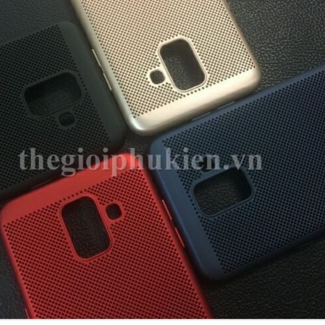 Ốp lưng cứng dạng lưới tản nhiệt cho galaxy A6 2018 nhiều màu