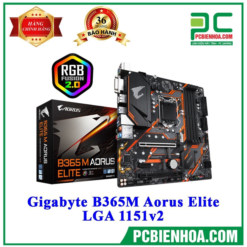 Siêu phẩm 2020 Bo mạch chủ GIGABYTE B365M AORUS ELITE LGA 1151V2 TẶNG BÀN DI CHUỘT GAMING