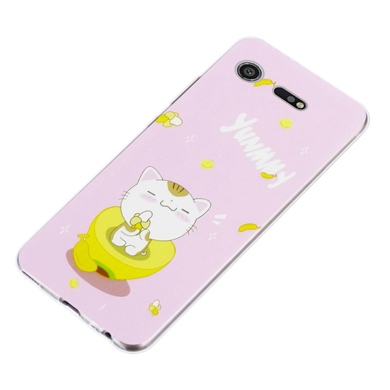 Sony Xperia Z3 Z5 XZ1 XZ2 XZ Premium XZ3 XZ4 Compact Banana Soft Silicon TPU Case Cover