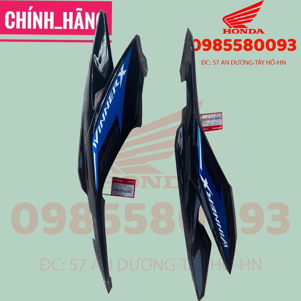 Nhựa dàn áo ốp đuôi sau winner x, ốp sườn màu xanh thể thao 2021, hàng chính hãng honda