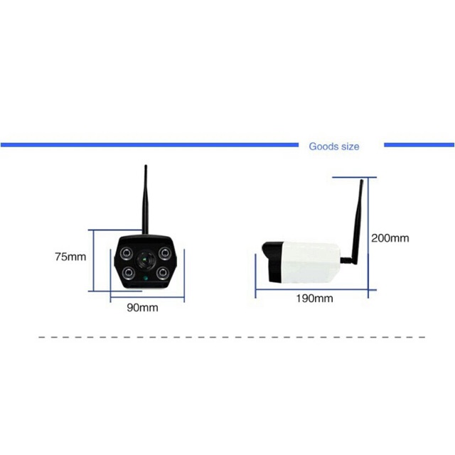 Camera Yoosee C4 ngoài trời chống nước | WebRaoVat - webraovat.net.vn