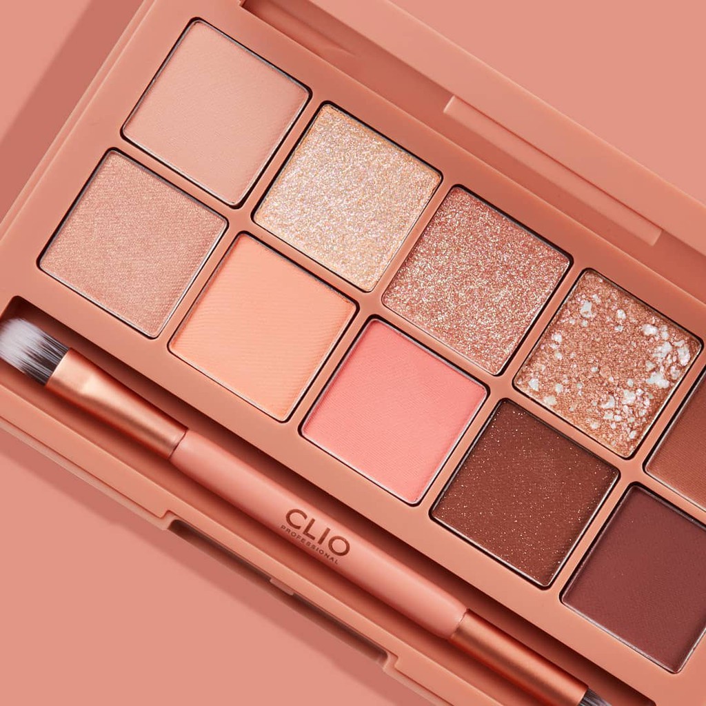 Bảng Màu Mắt Clio Pro Eye Palette 02 Brown Choux 0.6g x 10