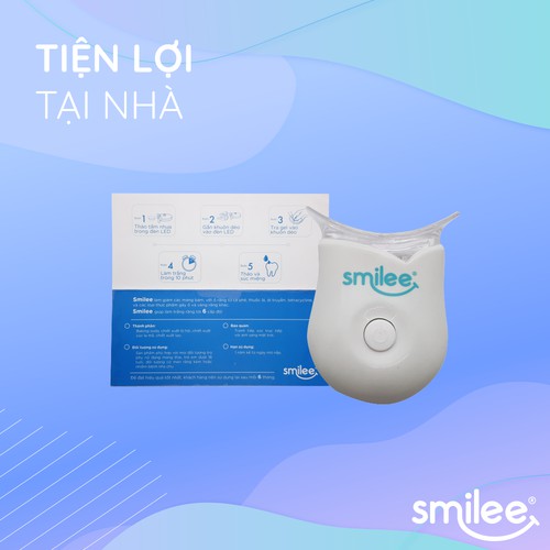 [FREE SHIP] Bộ kit tẩy trắng răng Smilee - Nhập khẩu USA - ISO 22716 - Thuốc tẩy trắng răng tại nhà an toàn hiệu quả