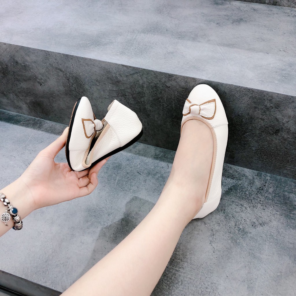 Min's Shoes - Giày Bệt Nơ Da Thật B353 | BigBuy360 - bigbuy360.vn