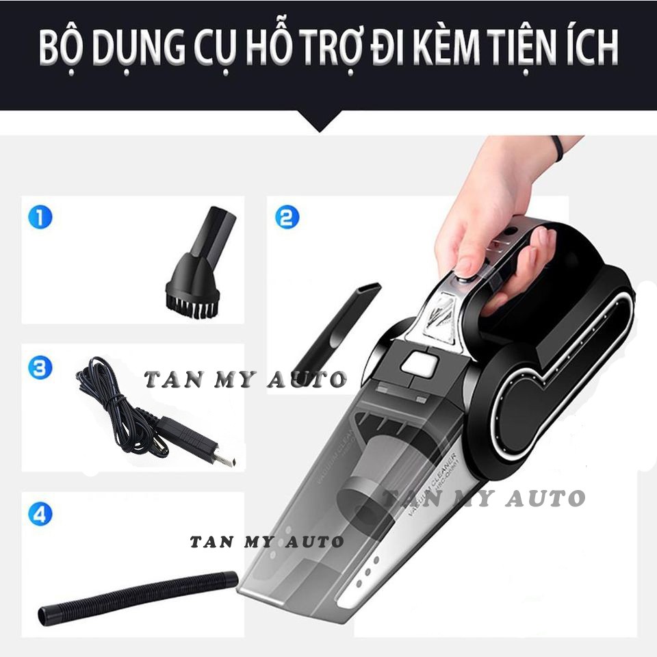 Máy hút bụi mini cầm tay không dây sạc pin (dùng sạc pin điện thoại)