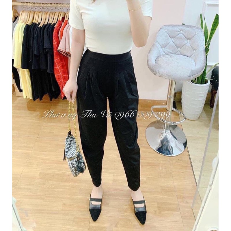 Quần baggy màu đen Hàn quốc Mã 322- CÓ BIG SIZE- dễ mặc tôn dáng