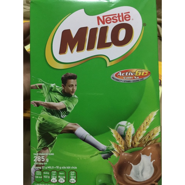 Sữa bột milo hộp 285g