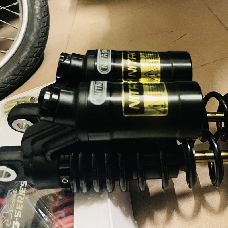 Phuộc nitron bình dầu gắn xe dream cafe wave chaly cub axelo elegant