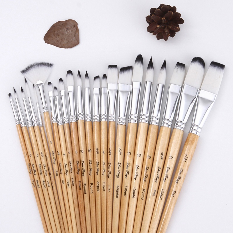 Set 24 Cọ Vẽ Tranh Chuyên Dụng Cho Người Mới Bắt Đầu