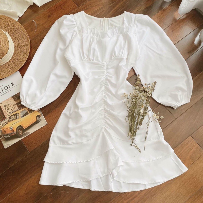 ĐẦM CỔ U VIỀN BÈO RÚT NHÚN LAI TẦNG | BigBuy360 - bigbuy360.vn