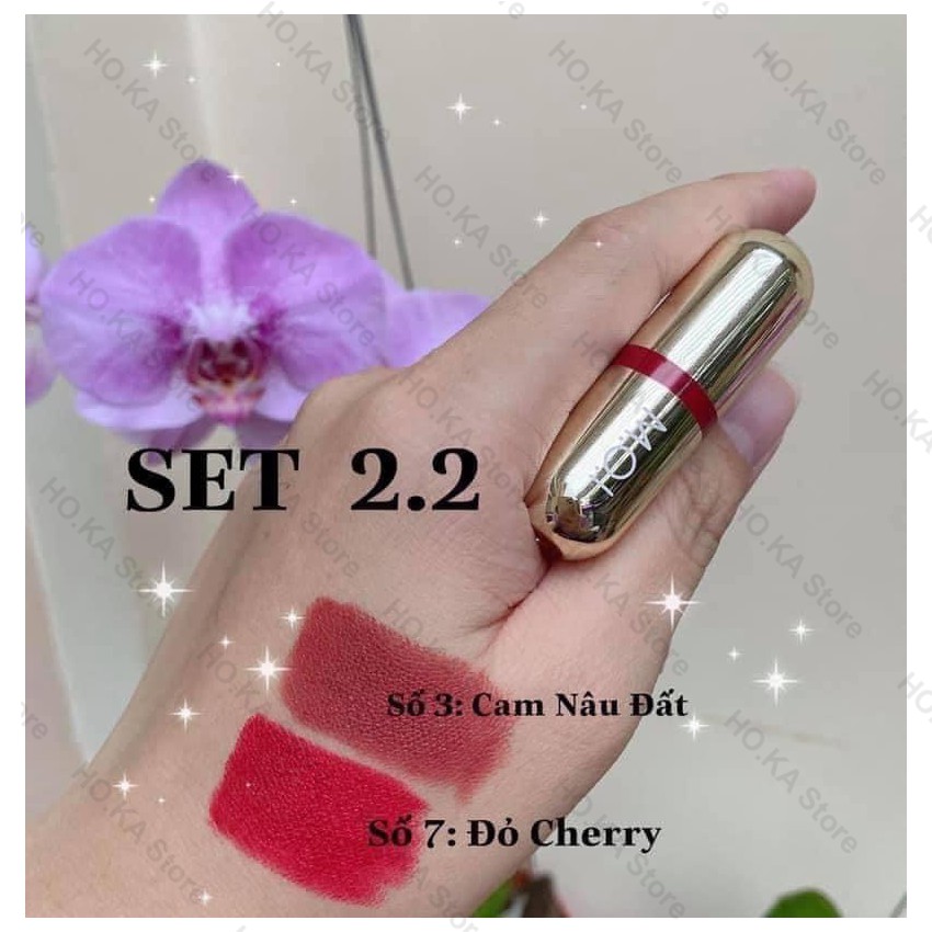 Son Hồ Ngọc Hà Son 💄FREE SHIP💄 Son Thỏi Vàng Mini Golden Gift Chính Hãng MOI Hàn Quốc Bền Màu Lâu Trôi Thơm Tự Nhiên