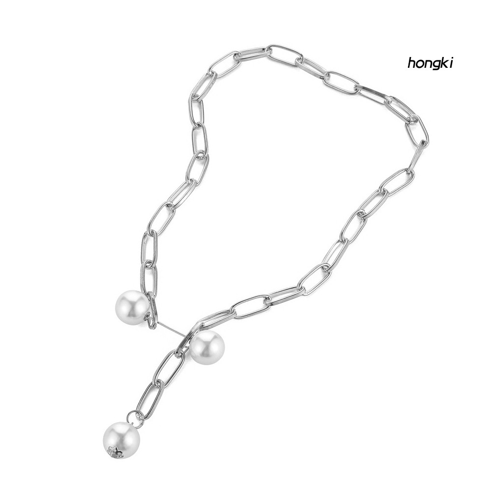 vòng cổ Hợp Kim Đính Ngọc Trai Nhân Tạo Thời Trang Cho Nữ