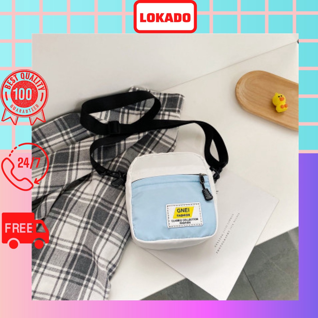 Túi tote vải mini LOKADO, túi vải tote đeo chéo mini chất liệu vải canvas giá rẻ - HY163