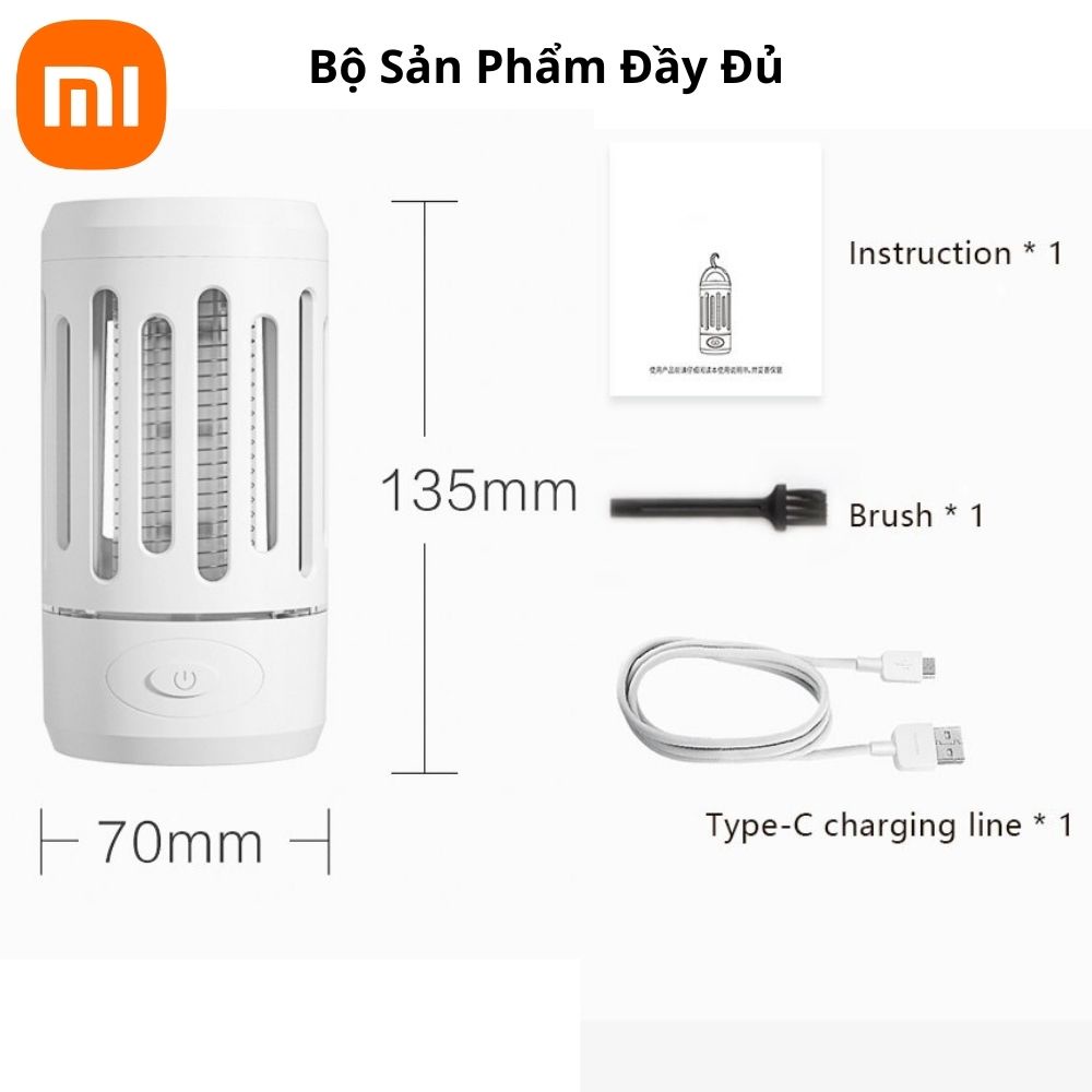 Đèn bắt muỗi , diệt công trùng Xiaomi Cleanfly Y8EK thông minh kiêm đèn ngủ tự động hình trụ , bảo hành 24 tháng