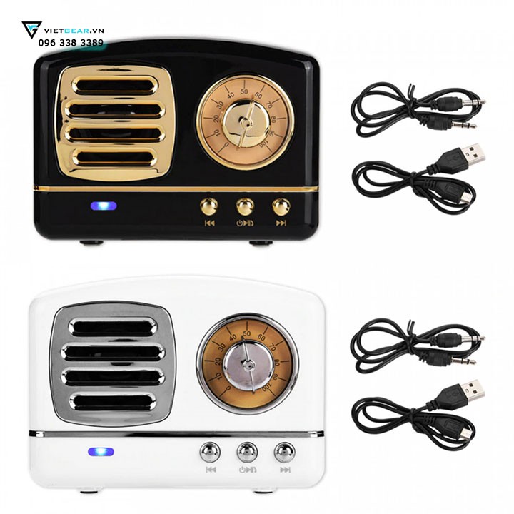 Loa bluetooth Radio Retro kiểu dáng cổ điển