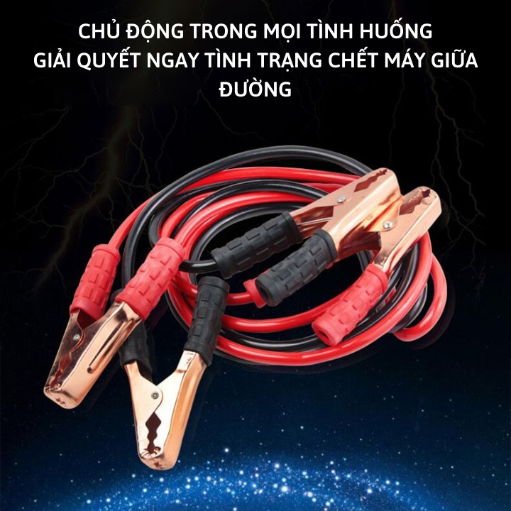 Dây Câu Bình Ắc Quy LUXCAR 600Amp, Cứu Hộ Ô TÔ Khẩn Cấp