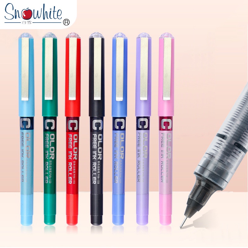 Bút mực nước ngòi 0.5mm gồm nhiều màu tùy chọn kiểu dáng tiện dụng dành cho học sinh