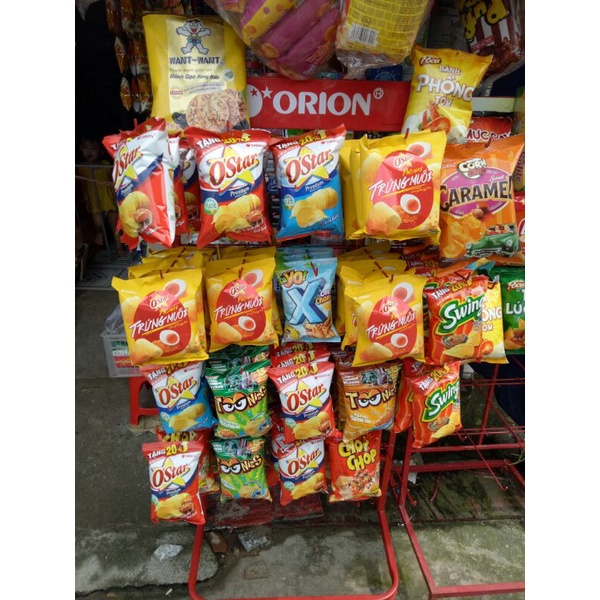 Bánh snack khoai tây star, swing, toonies,corn chip, tayo siêu -ngon