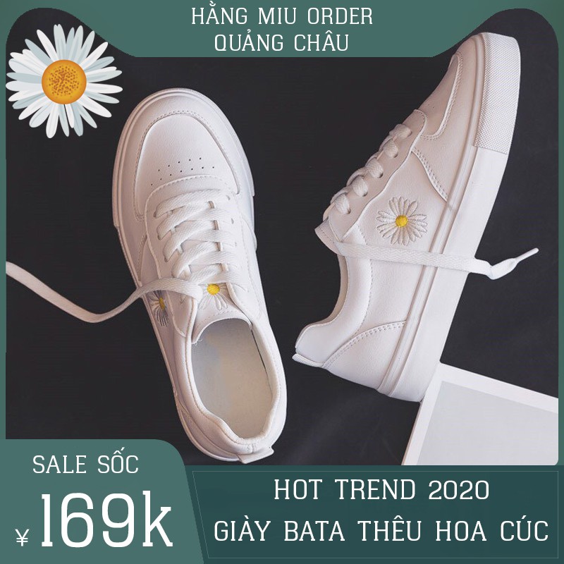 Giày Bata Thêu Hoa Cúc Quảng Châu Trend 2021