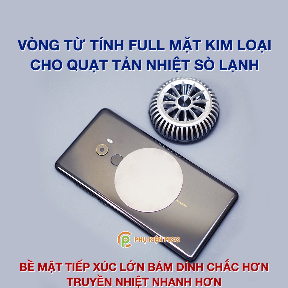 Vòng từ tính Magsafe sử dụng cho Iphone - Vòng Kim loại hỗ trợ từ tính cho quạt tản nhiệt sò lạnh