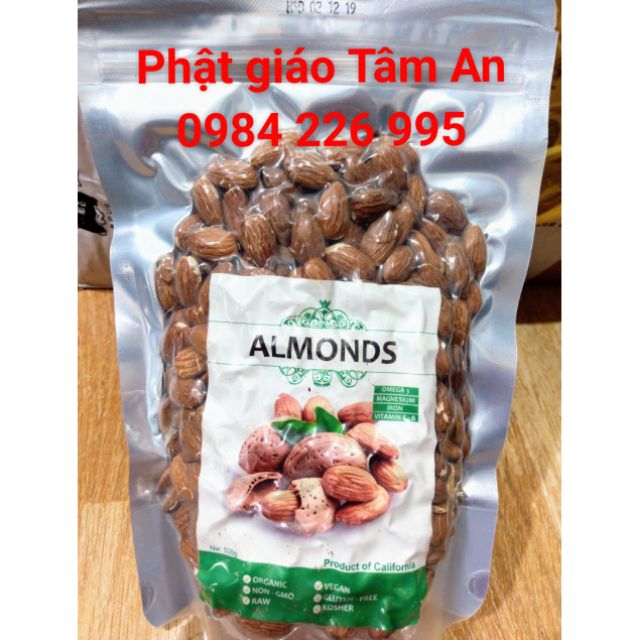 HẠNH NHÂN LÕI RANG/SẤY CHÍN 500Gram