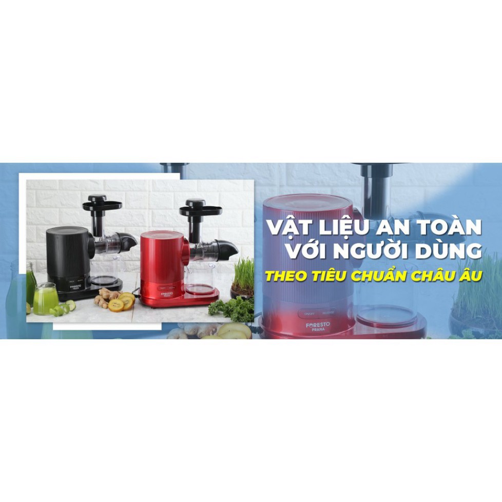 Máy ép chậm trục ngang Foresto Prana - Chính hãng, bảo hành toàn quốc