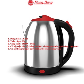 ấm siêu tốc, 1.8 lít RD-AST18ST1, phích đun nước rạng đông