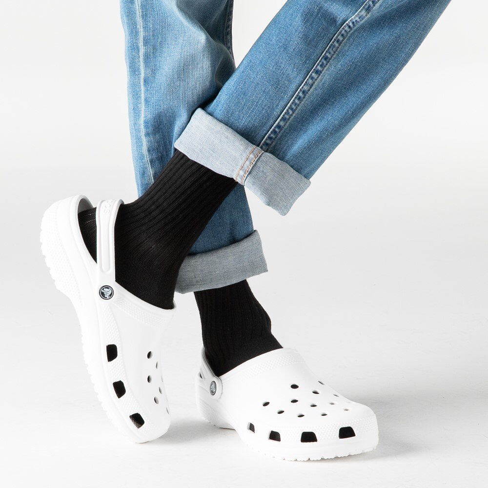 [ Hàng VNXK ] Dép Sục Classic Clog MàuTrắng Xuất Xịn, Tặng 10 Jibbitz Đáng Yêu