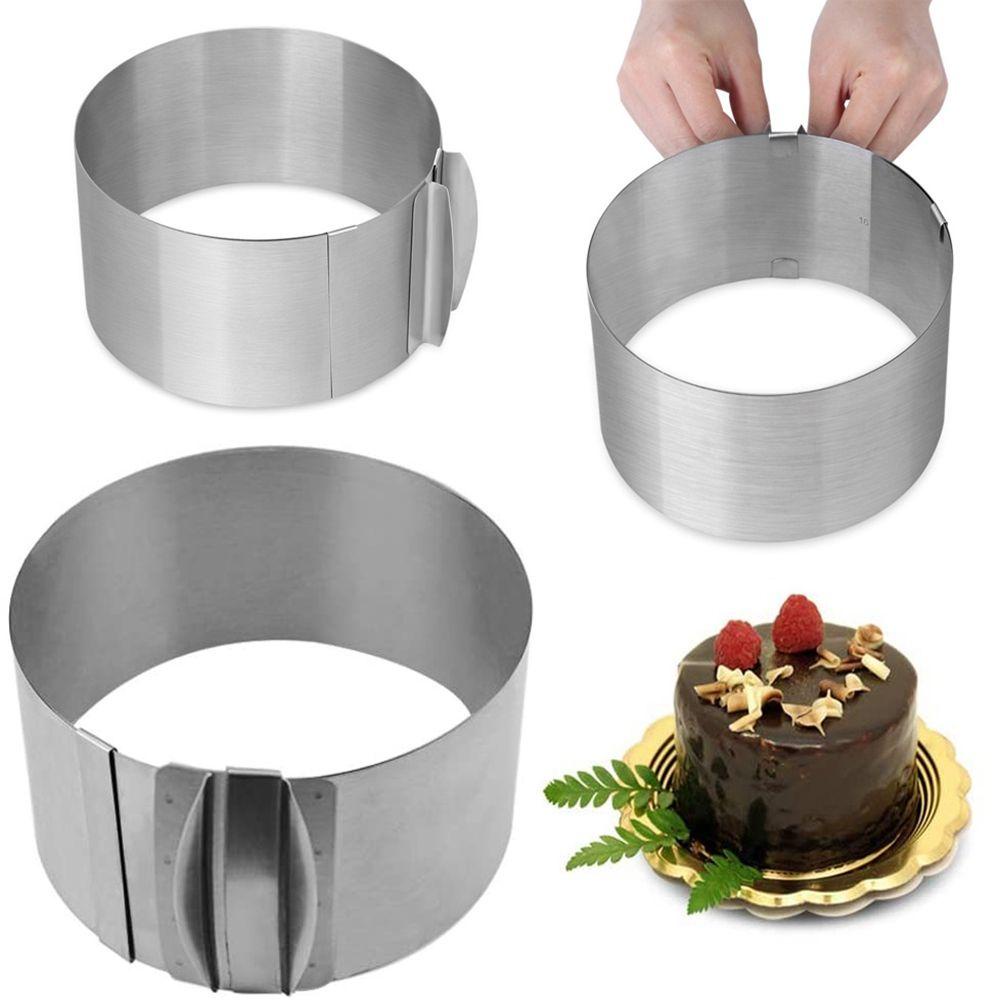 Khuôn Cắt Bánh Hình Tròn Chất Liệu Inox Bền Bỉ Kích Thước 6-12 Inch
