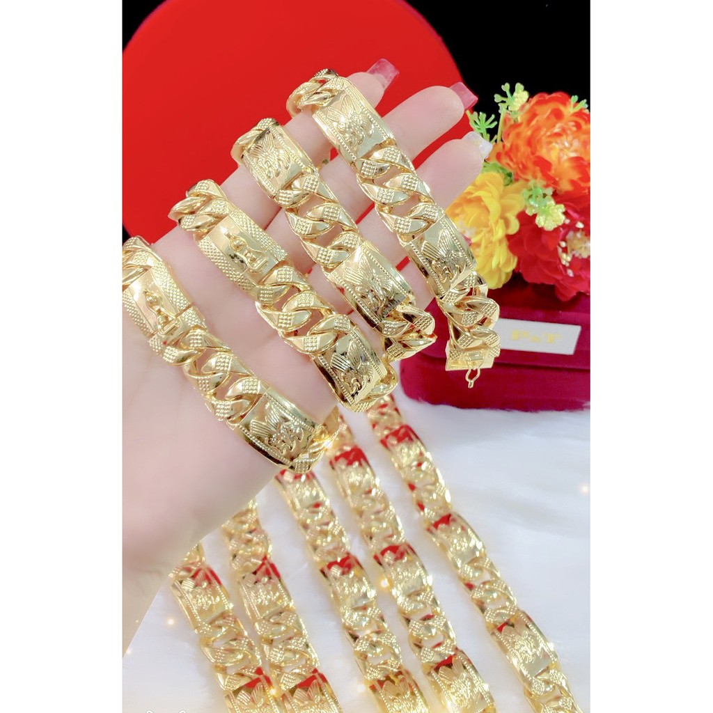 Lắc tay nam chữ N mạ 24k cao cấp M903
